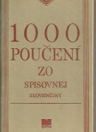 Kolektív autorov: 1000 poučení zo spisovnej slovenčiny