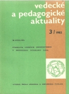 M.Stolina- Vedecké a pedagogické aktuality 3/1982